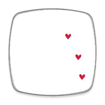 Ehemann - Viereckiger Kühlschrankmagnet - Weiß - Vorne