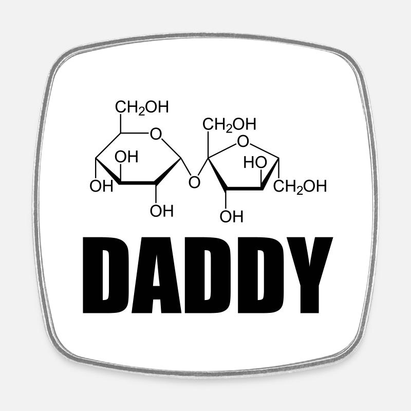 Nerdy Design « Sugar DADDY » - structure - Magnet carré - blanc
