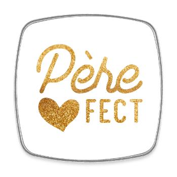 Homme Père Fect Papa Parfait Fête Des Pères - Magnet carré - blanc - Devant