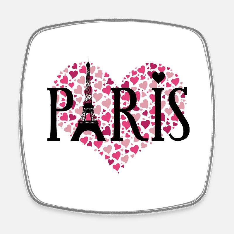 I LOVE PARIS - Square fridge magnet - white
