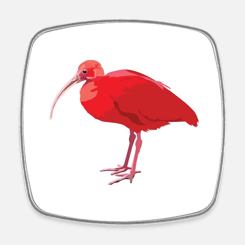 Ibis - Square fridge magnet - white