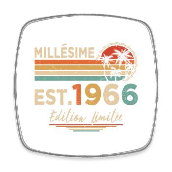 Millésime 1966 Édition Limitée Cadeau Anniversaire - Magnet carré - blanc - Devant