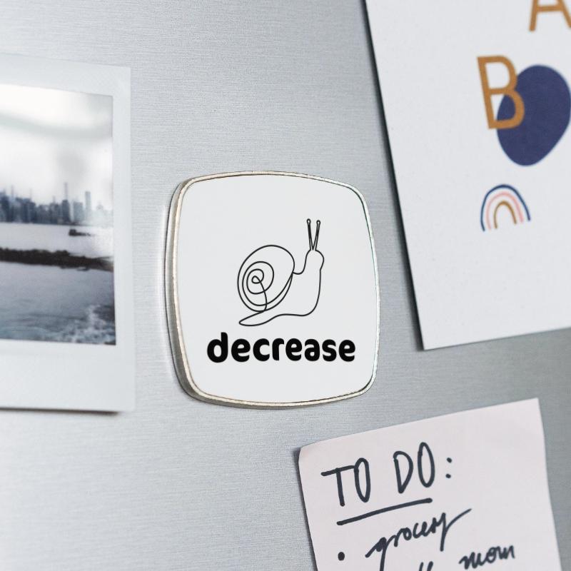 Square fridge magnet