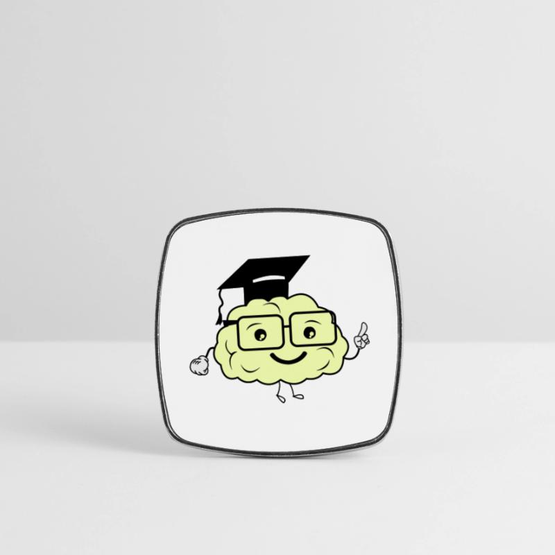 smart brain 02 Square fridge magnet