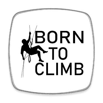Bouldern Klettern Climbing - Viereckiger Kühlschrankmagnet - Weiß - Vorne