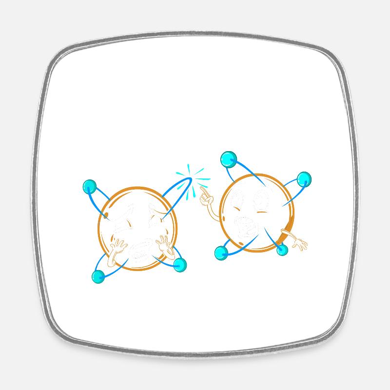science - Square fridge magnet - white