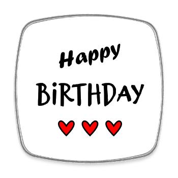 JAHRESTAG. ALLES GUTE ZUM GEBURTSTAG!. ALLES GUTE ZUM GEBURTSTAG!. - Viereckiger Kühlschrankmagnet - Weiß - Vorne