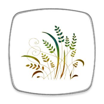 List - Square fridge magnet - white - Front