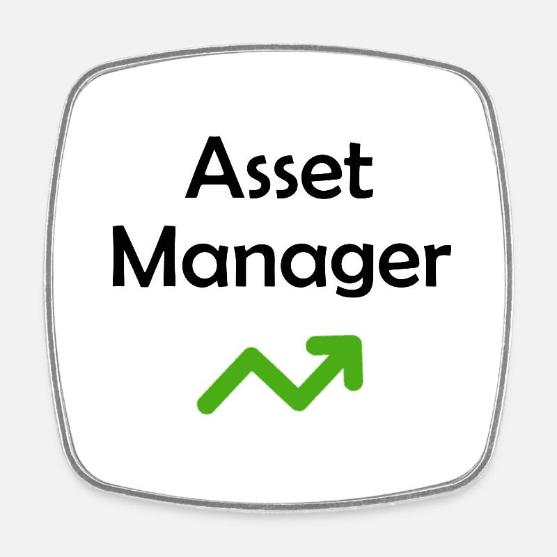 Asset Manager - Square fridge magnet - white