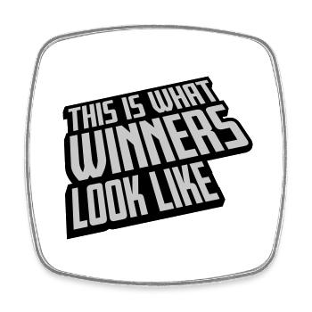 What Winners Look Like - Viereckiger Kühlschrankmagnet - Weiß - Vorne