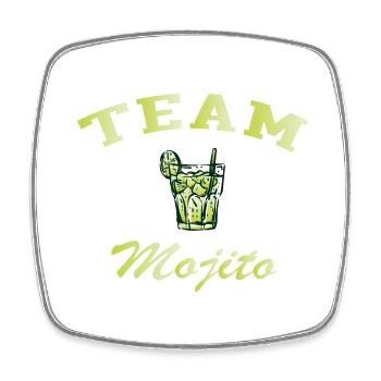Team mojito - Magnet carré - blanc - Devant