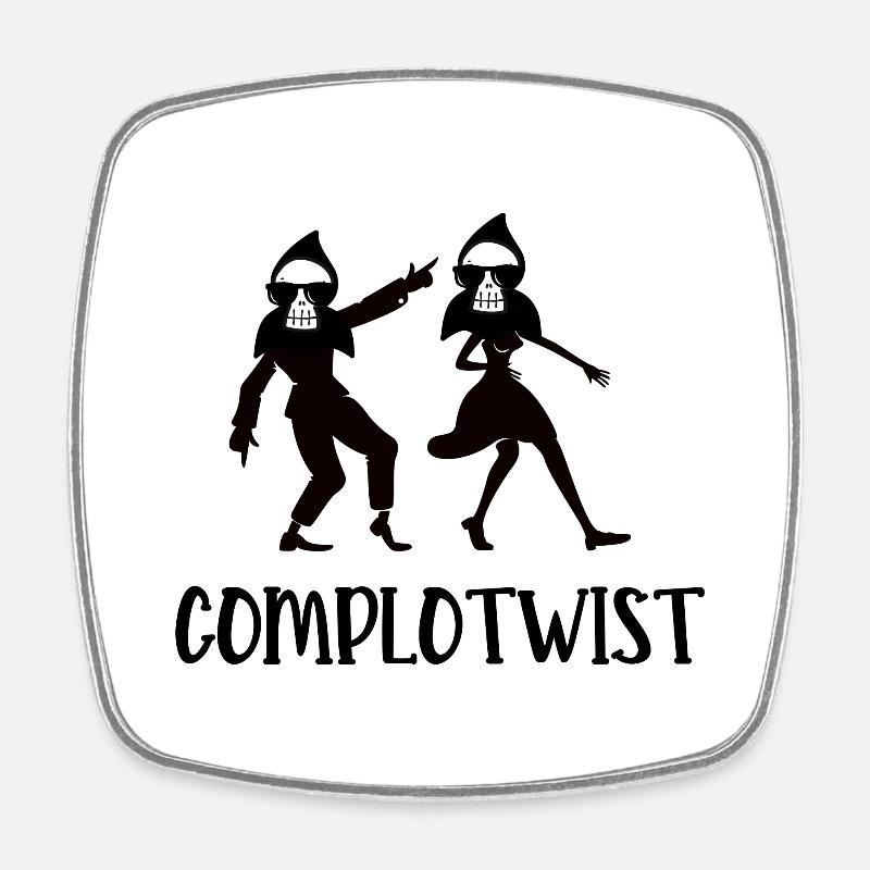 COMPLOTWIST - Magnet carré - blanc