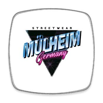 Mülheim Allemagne City Skyline Vintage Retro - Magnet carré - blanc - Devant