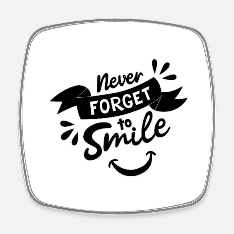 Never Forget - Magnet carré - blanc
