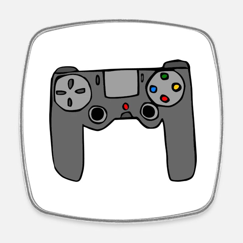 Controller - Viereckiger Kühlschrankmagnet - Weiß