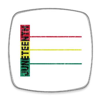 JuneTeenth Breaking Every Chain Since 1865 - Square fridge magnet - white - Front