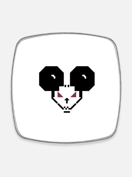 PETSCII M4U5 - Square fridge magnet - white