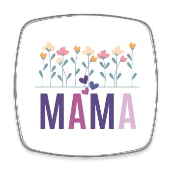 Mommy Mother's Day T-shirt - Square fridge magnet - white - Front