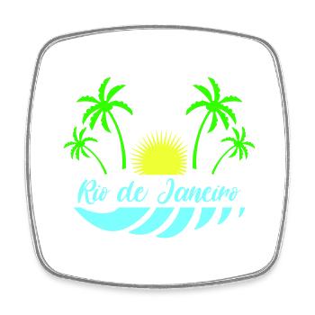 Rio de Janeiro - Square fridge magnet - white - Front
