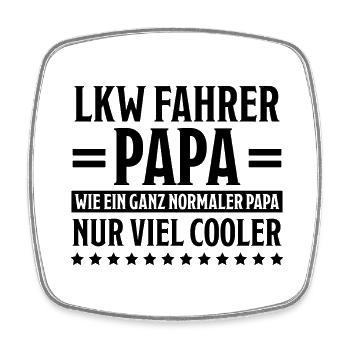 LKW Fahrer Fun Lustiges Spruch LKW Fahrer Geschenk - Viereckiger Kühlschrankmagnet - Weiß - Vorne