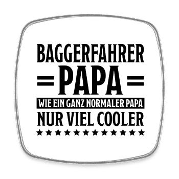 Baggerfahrer Lustiger Spruch Beruf Bagger Geschenk - Viereckiger Kühlschrankmagnet - Weiß - Vorne
