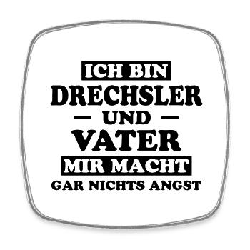 Drechsler Lustiger Spruch Job Drechsler Geschenk - Viereckiger Kühlschrankmagnet - Weiß - Vorne
