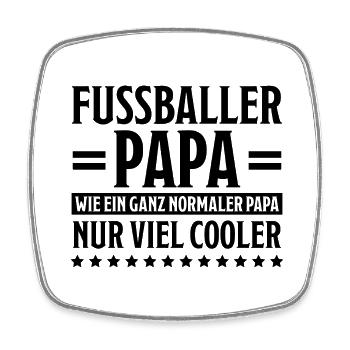 Fußballer Lustiger Spruch Fun Fußball Tor Geschenk - Viereckiger Kühlschrankmagnet - Weiß - Vorne