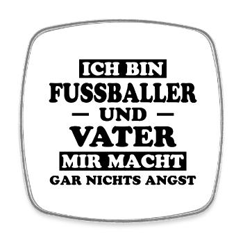 Fußballer Lustiger Spruch Fun Fußball Tor Geschenk - Viereckiger Kühlschrankmagnet - Weiß - Vorne