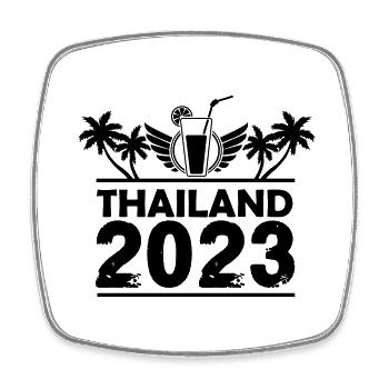 Thaïlande 2023 - Magnet carré - blanc - Devant