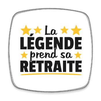 La Légende Prend Sa Retraite 2023 Idée Cadeau - Magnet carré - blanc - Devant