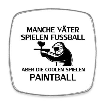 Paintball Airsoft - Viereckiger Kühlschrankmagnet - Weiß - Vorne