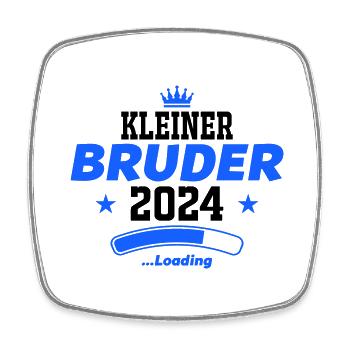 kleiner bruder 2024 - Viereckiger Kühlschrankmagnet - Weiß - Vorne