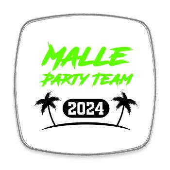 malle party team 2024 - Viereckiger Kühlschrankmagnet - Weiß - Vorne