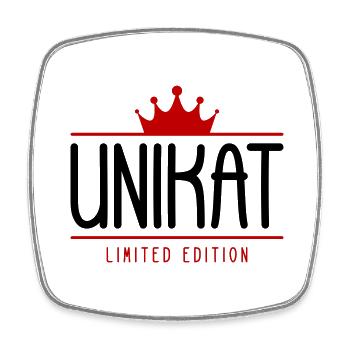 Unikat Krone Limited Edition - Viereckiger Kühlschrankmagnet - Weiß - Vorne