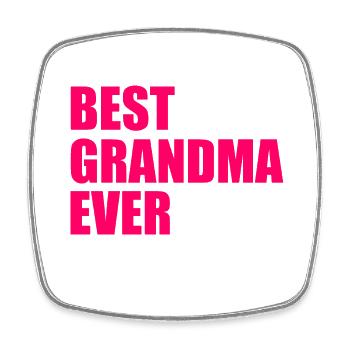 Best grandma ever - Square fridge magnet - white - Front