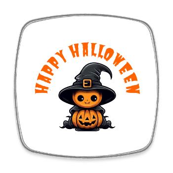 Happy halloween - Viereckiger Kühlschrankmagnet - Weiß - Vorne