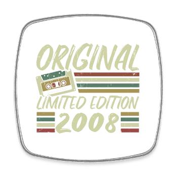 Vintage 2008 Rétro Cadeau D’anniversaire 2008 - Magnet carré - blanc - Devant