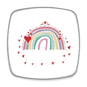 Génial 2012 - 11e anniversaire w / Vintage mignon - Magnet carré - blanc - Devant