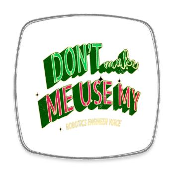Plage Dictons Noël Dinosaure Fan Humour Bébé - Magnet carré - blanc - Devant