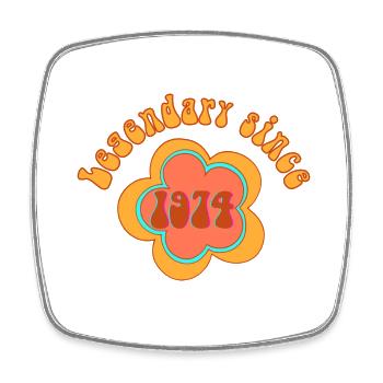 Legendary since 1974 Birthday Retro - Square fridge magnet - white - Front