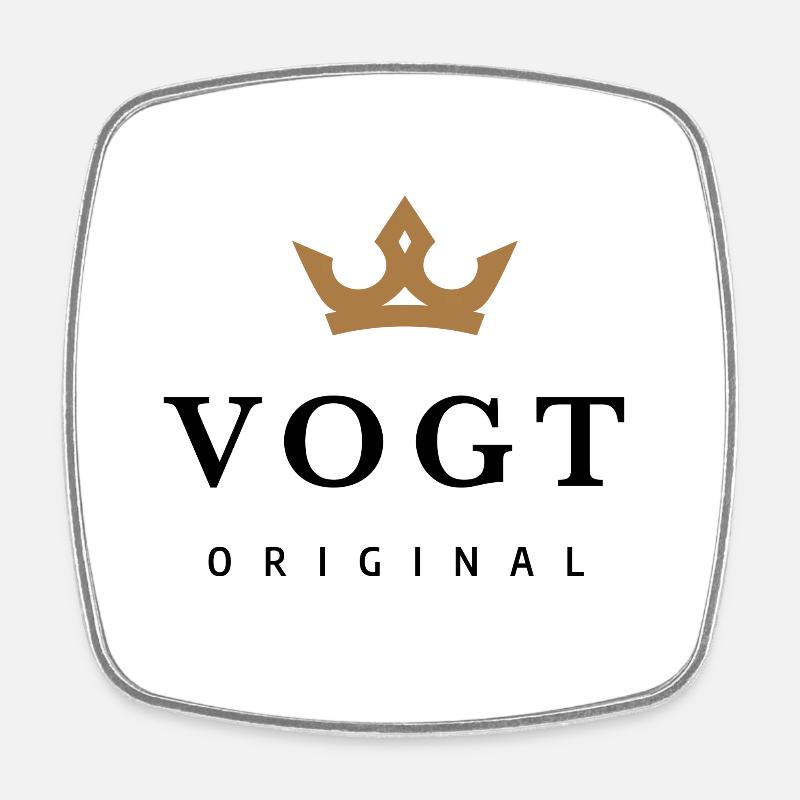 Vogt - Viereckiger Kühlschrankmagnet - Weiß
