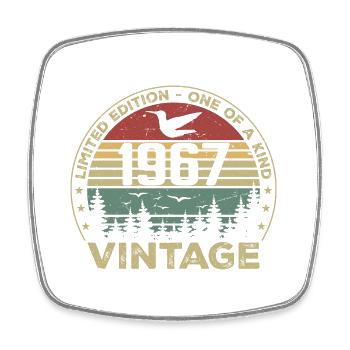 Vintage 1967 Original 1967 Retro Birthday 1967 - Square fridge magnet - white - Front