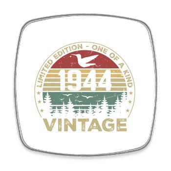 Vintage 1944 Original 1944 Rétro Anniversaire 1944 - Magnet carré - blanc - Devant