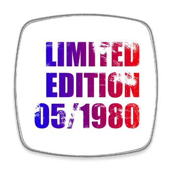 44e anniversaire édition limitée 05/1980 - Magnet carré - blanc - Devant