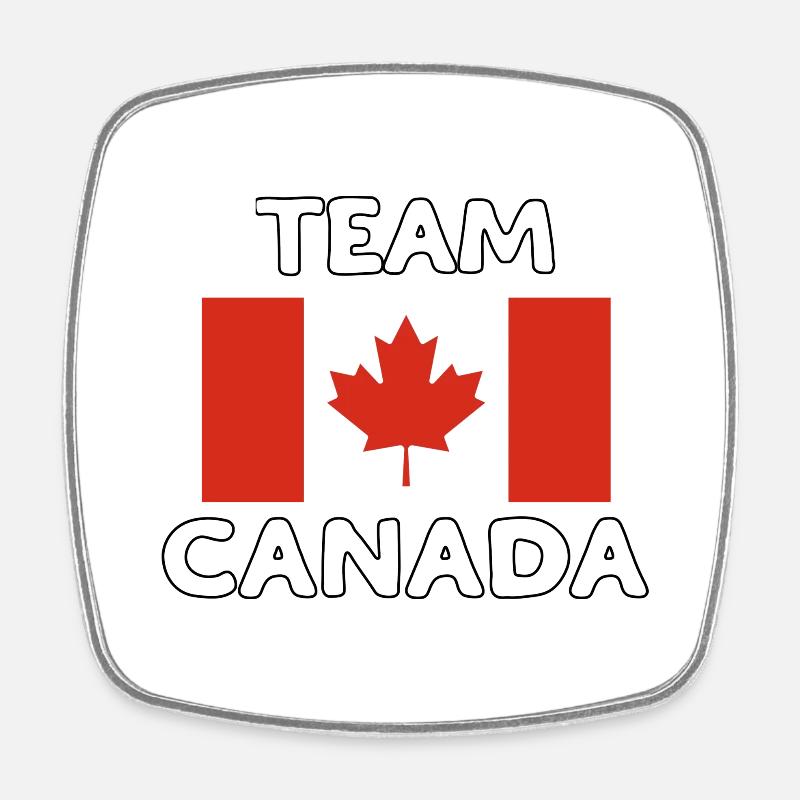 TEAM CANADA - Square fridge magnet - white