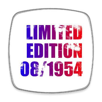 70th Birthday Limited Edition 08/1954 - Square fridge magnet - white - Front