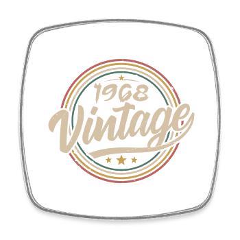 1968 Vintage 1968 Birthday Gift - Retro Style 1968 - Magnet carré - blanc - Devant