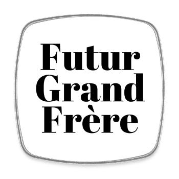 Future big brother - future big brother announcement - Square fridge magnet - white - Front