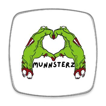 MUNNSTERZ - Square fridge magnet - white - Front