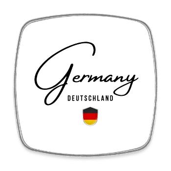 Flag of Germany, German pride - Square fridge magnet - white - Front